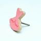 Handmade Pine Wood Pink Dress Knob for Kids Furniture
